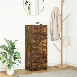 vidaXL Skjenk røkt eik 37,5x35x99 cm konstruert tre