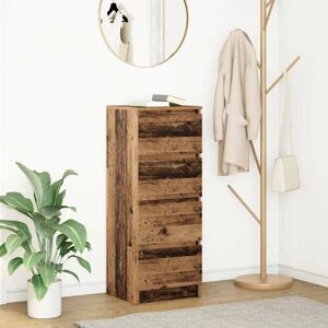 vidaXL Skjenk gammelt tre 37,5x35x99 cm konstruert tre