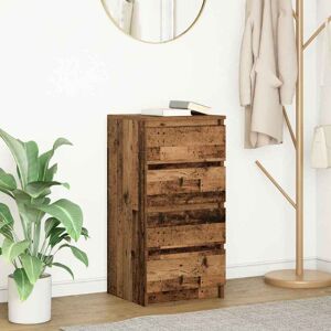 vidaXL Skjenk gammelt tre 37,5x35x76 cm konstruert tre