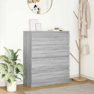 vidaXL Skjenk grå sonoma 80x35x99 cm konstruert tre