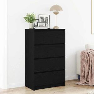 vidaXL Skjenk svart eik 60x35x98,5 cm konstruert tre