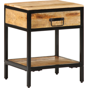 vidaXL Nattbord 40x35x50 cm Solid Tre Ruff Mango