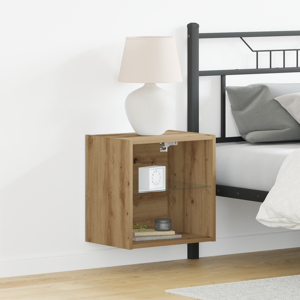 vidaXL Flytende Hylle Artisan Eik 40x28,5x40 cm Konstruert Tre