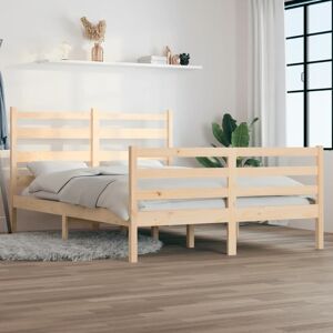 vidaXL Sengeramme heltre furu 140x200 cm