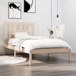 vidaXL Sengeramme heltre furu 90x200 cm