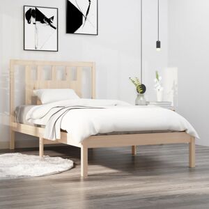 vidaXL Sengeramme heltre furu 100x200 cm