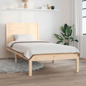 vidaXL Sengeramme uten madrass 90x200 cm heltre furu