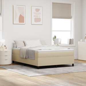 vidaXL Box Spring Seng Lys Grønn Grå 140x200 cm Cordfløyel