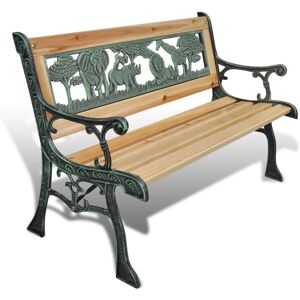 vidaXL Hagebenk for barn 84 cm tre