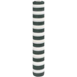 vidaXL Skjermnett grønn og hvit 1x25 m HDPE 75 g/m²