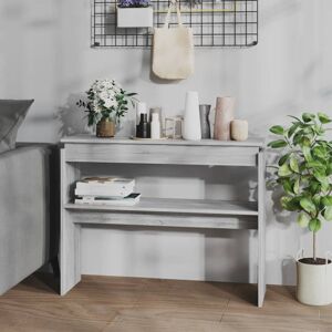 vidaXL Konsollbord grå sonoma 102x30x80 cm konstruert tre