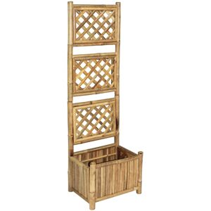 vidaXL Høybed med espalier bambus 40 cm