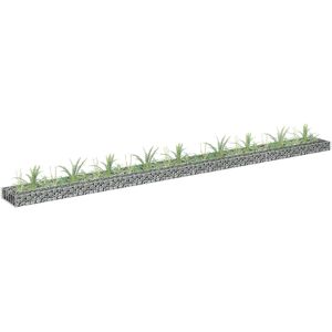 vidaXL Gabion høybed galvanisert stål 360x30x10 cm