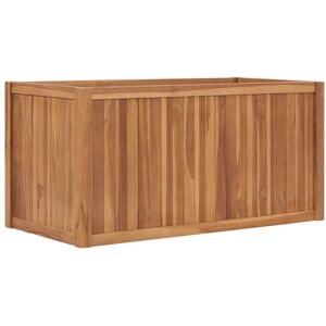 vidaXL Høybed 100x50x50 cm heltre teak