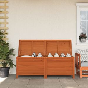 vidaXL Putekasse brun 150x50x56,5 cm heltre gran