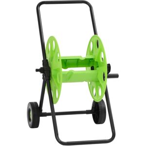 vidaXL Slangevogn for 60 m 1/2" slange stål grønn