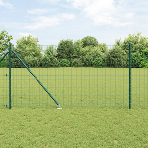 vidaXL Hagepæler med Tynn 52 stk Ø32 mm 140 cm Galvanisert Stål