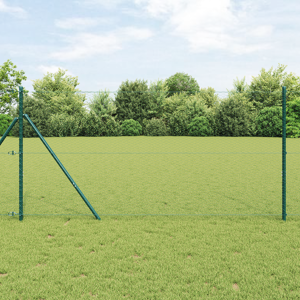 vidaXL Hexagon Gjerde Grønn 1x10 m Stål