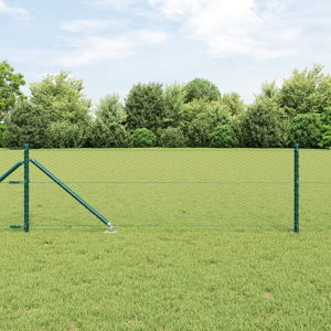 vidaXL Hexagon gjerde Grønn 0,6x50 m Stål
