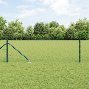 vidaXL Hexagon Gjerde Grønt 0.8x50 m Stål
