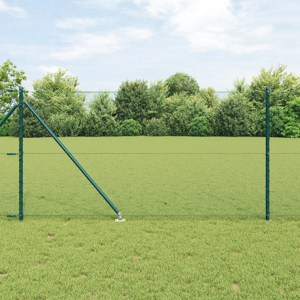 vidaXL Hexagon gjerde Grønn 1x50 m Stål