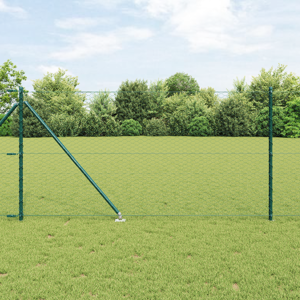 vidaXL Hexagon gjerde Grønn 1x50 m Stål
