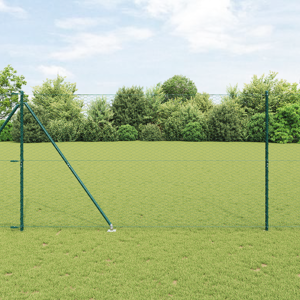 vidaXL Hexagon Gjerde Grønn 1,5x100 m Stål