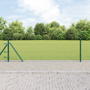 vidaXL Hexagon gjerde Grønn 0,4x10 m Stål