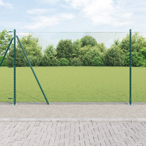 vidaXL Hexagon gjerde Grønn 1.6x10 m Stål