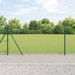 vidaXL Hexagon Gjerde Grønn 0.8x25 m Stål