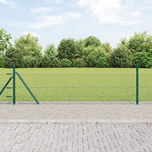 vidaXL Hexagon Gjerde Grønn 0.4x50 m Stål