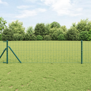 vidaXL Euro Gjerde Grønn 0,8x10 m Stål