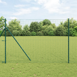 vidaXL Euro Gjerde Grønn 1.6x10 m Stål