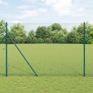vidaXL Hexagonhekk Grønn 1.5x50 m Stål