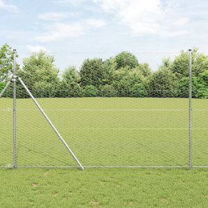 vidaXL Sekskantgjerde 1.5x100 m Galvanisert stål