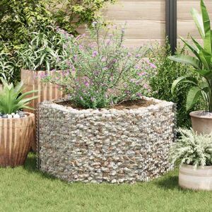 vidaXL Gabion høybed sekskantet 100x90x50 cm