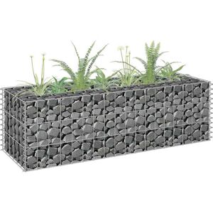 vidaXL Gabion høybed galvanisert stål 90x30x30 cm