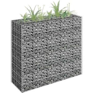 vidaXL Gabion høybed galvanisert stål 90x30x90 cm