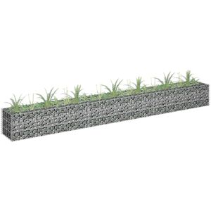 vidaXL Gabion høybed galvanisert stål 270x30x30 cm
