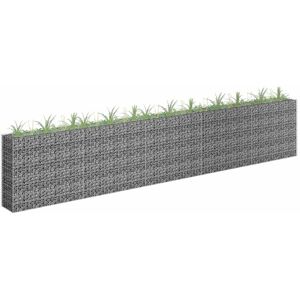 vidaXL Gabion høybed galvanisert stål 450x30x90 cm