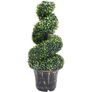 vidaXL Kunstig buksbomplante med potte 89 cm grønn
