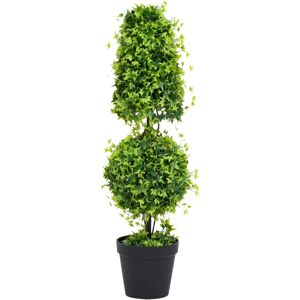 vidaXL Kunstig buksbomplante med potte 100 cm grønn