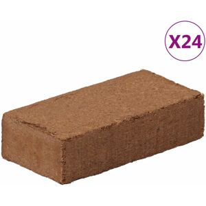 vidaXL Kokosblokker 24 stk 650 g hver 15,6 kg totalt