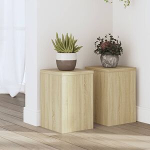 vidaXL Plantestativer 2 stk sonoma eik 20x20x30 cm konstruert tre