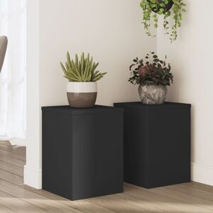 vidaXL Plantestativer 2 stk svart 25x25x35 cm konstruert tre