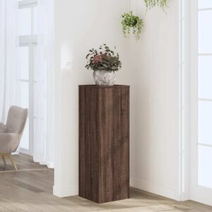 vidaXL Plantestativ brun eik 33x33x100 cm konstruert tre