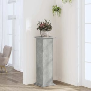 vidaXL Plantestativ betonggrå 33x33x100 cm konstruert tre