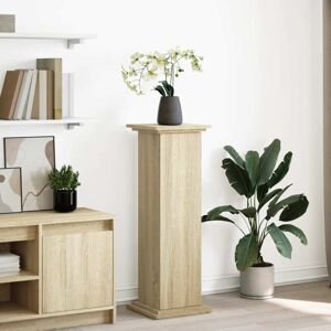 vidaXL Pidestall med oppbevaring sonoma eik 31x30x90 cm konstruert tre