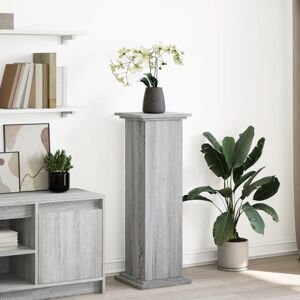 vidaXL Pidestall med oppbevaring grå sonoma 31x30x90 cm konstruert tre