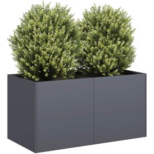 vidaXL Plantekasse antrasitt 80x40x40 cm kaldvalset stål